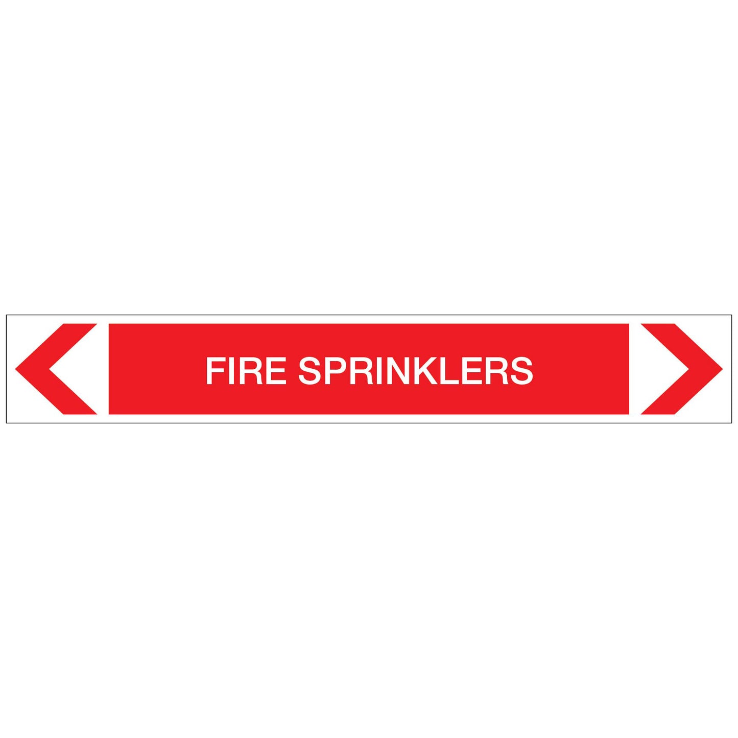 Fire Protection - Fire Sprinklers - Pipe Marker Sticker