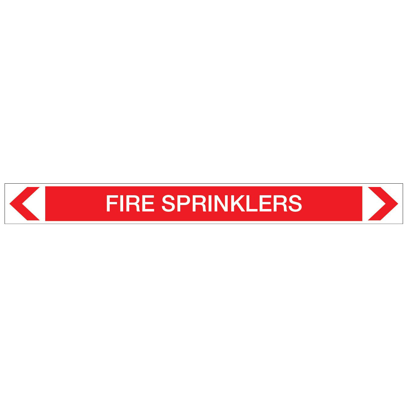 Fire Protection - Fire Sprinklers - Pipe Marker Sticker