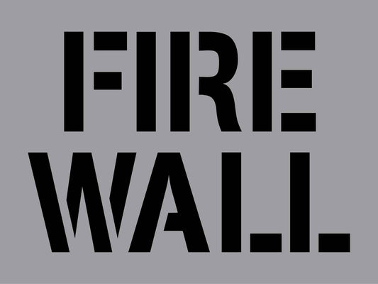 Fire Wall - Aluminium Composite Stencil