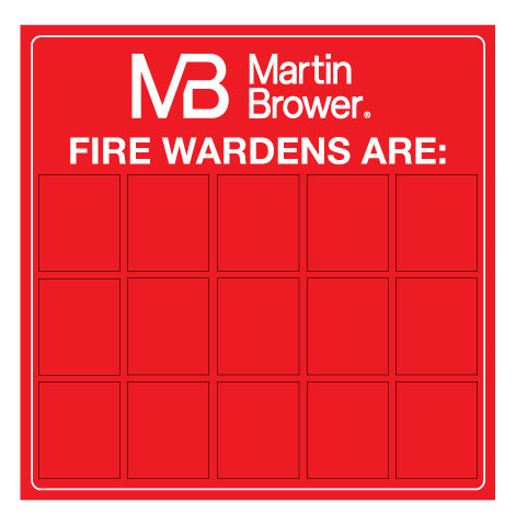 MB Fire Wardens 850mm x 850mm