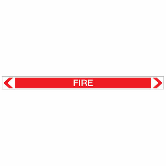 Fire Protection - Fire - Pipe Marker Sticker