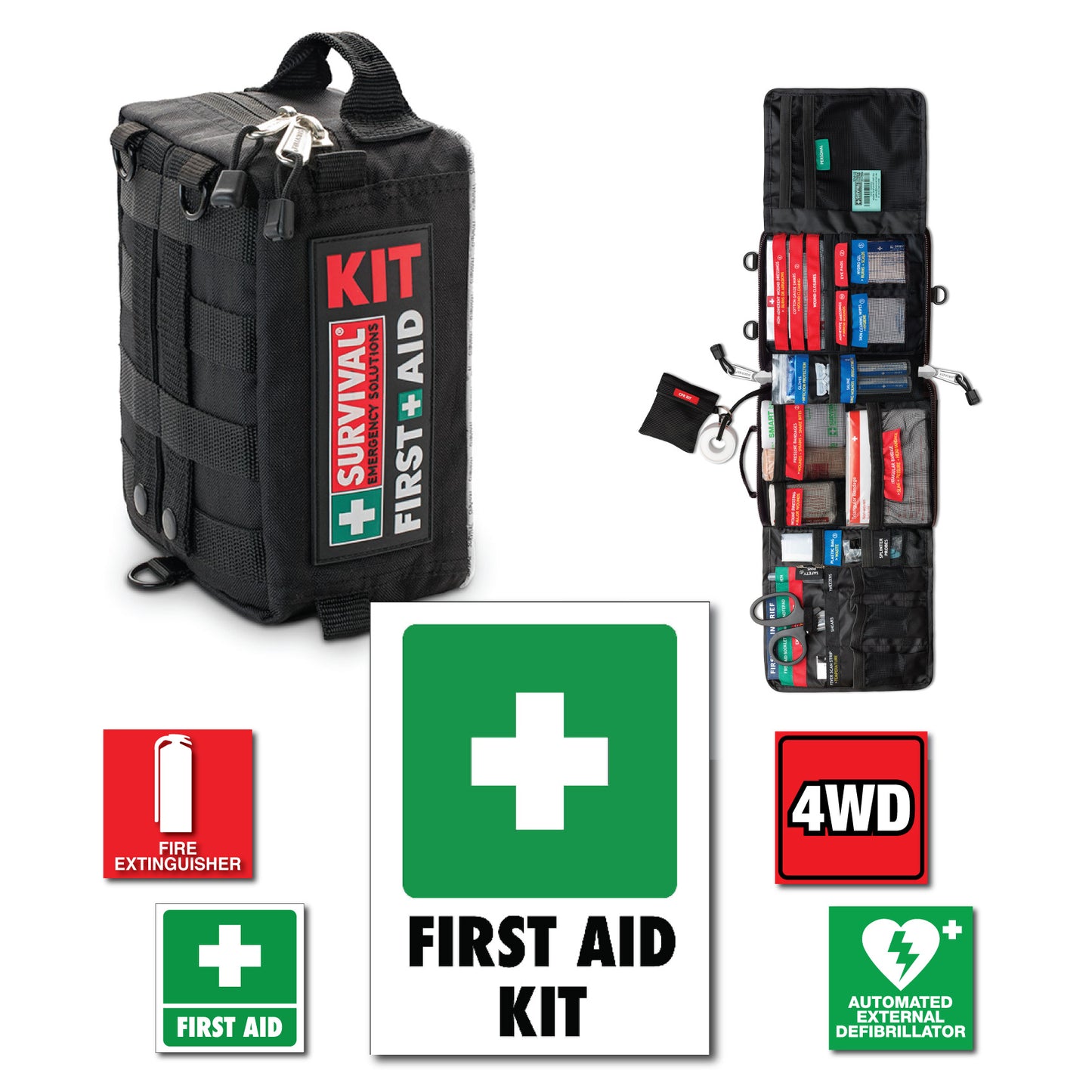 First Aid 4WD Vehicle Kit Bundle