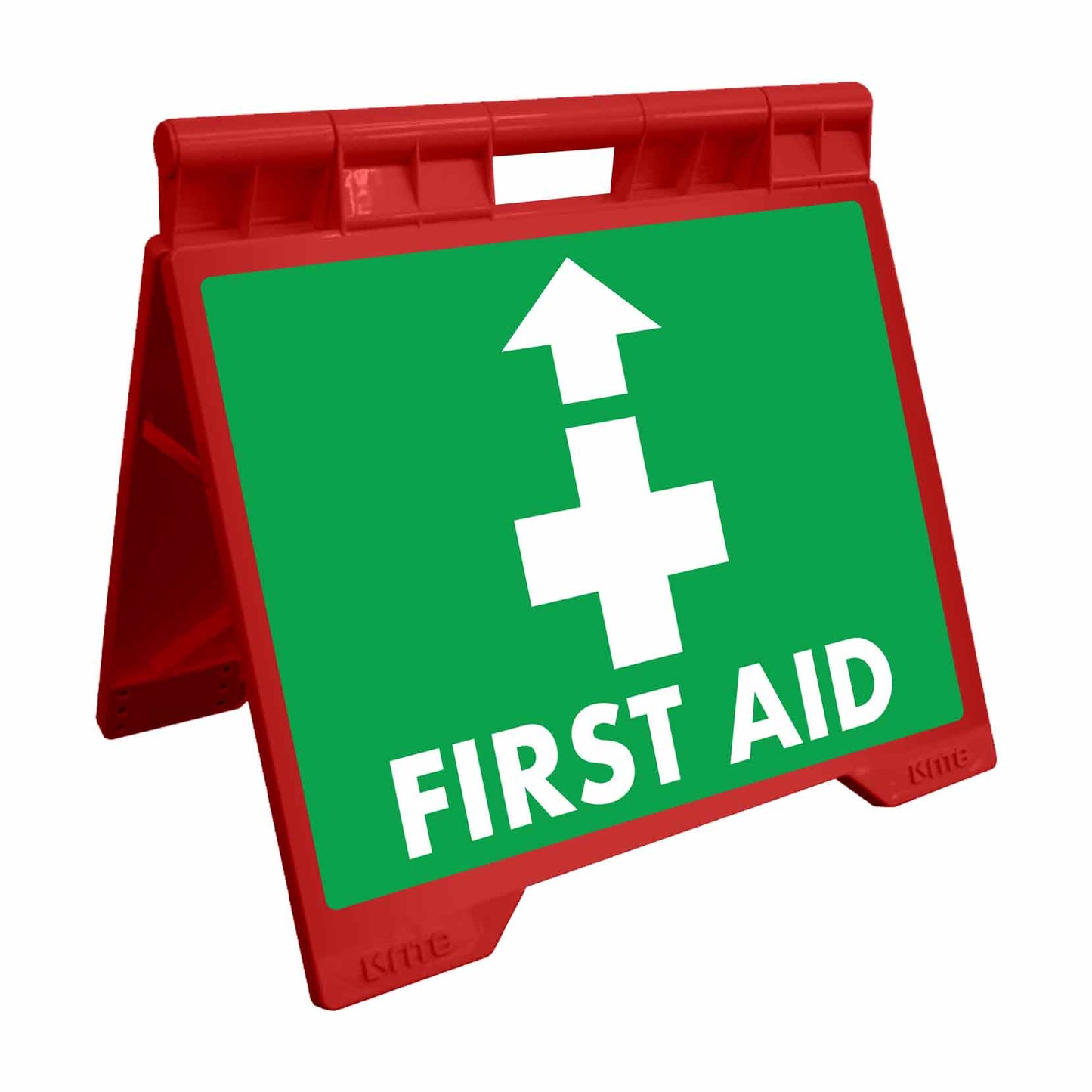 First Aid Arrow Up - Evarite A-Frame Sign