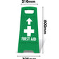 Green A-Frame - First Aid Arrow Up