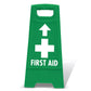 Green A-Frame - First Aid Arrow Up