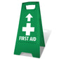 Green A-Frame - First Aid Arrow Up