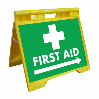 First Aid Arrow - Evarite A-Frame Sign