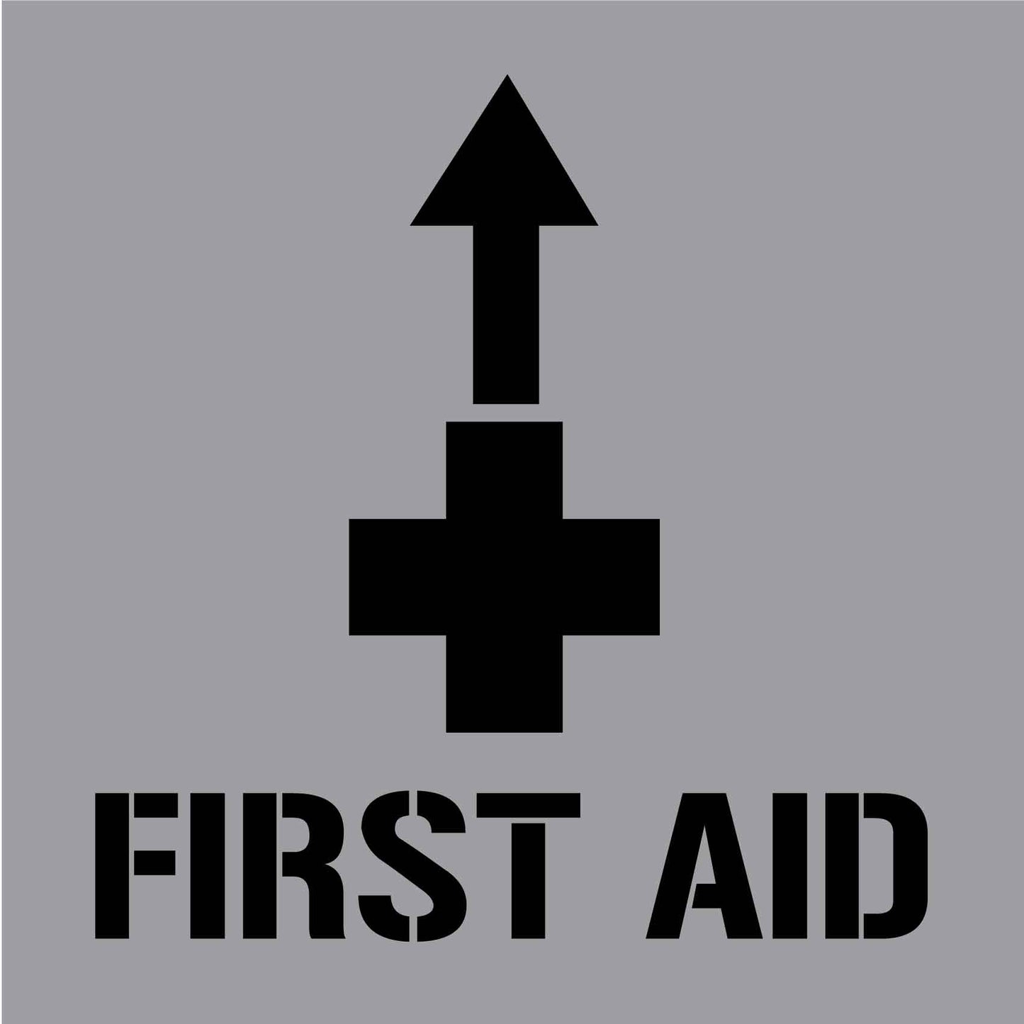 First Aid Arrow - Aluminium Composite Stencil