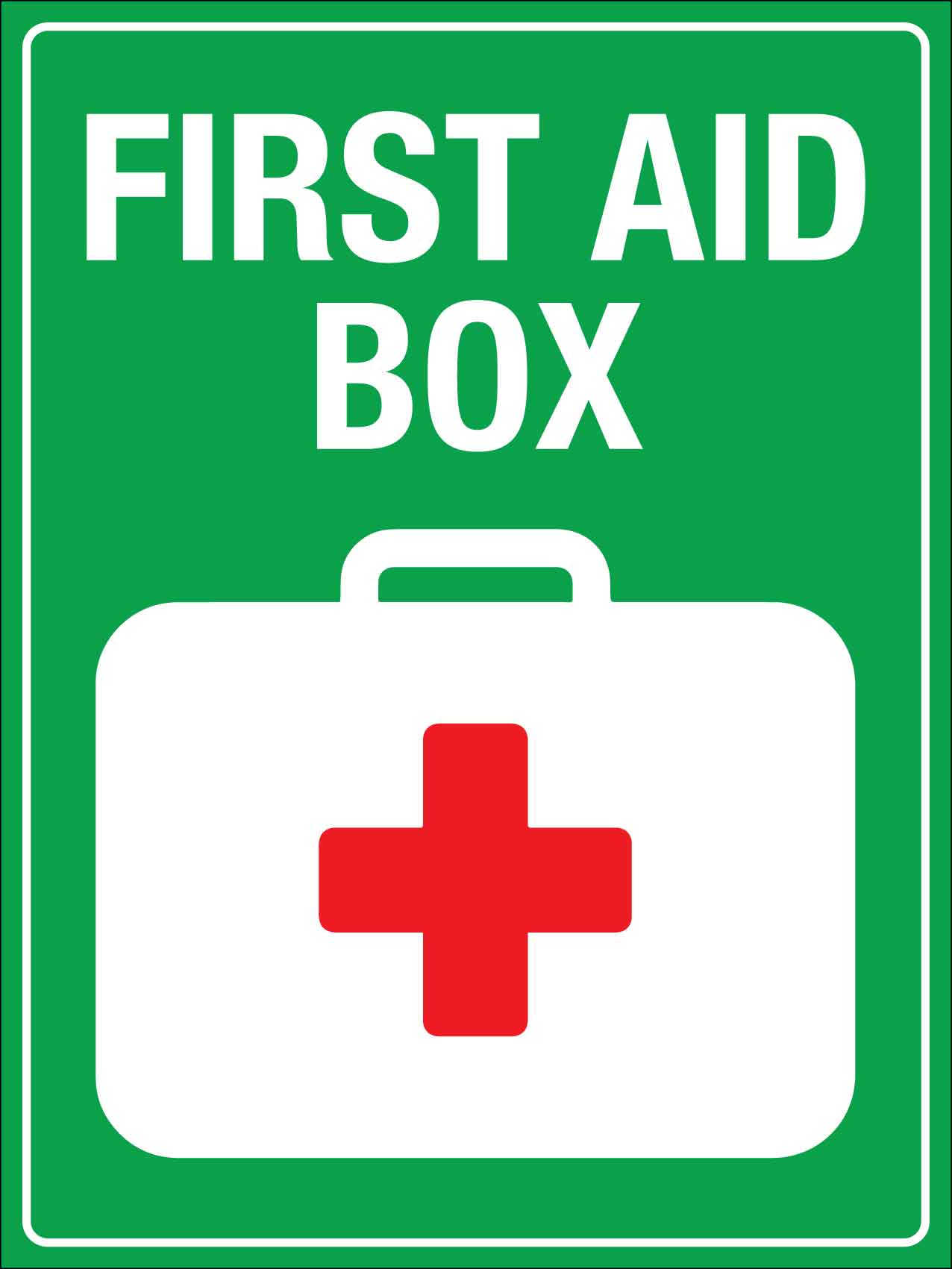 First Aid Box Sign