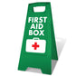 Green A-Frame - First Aid Box