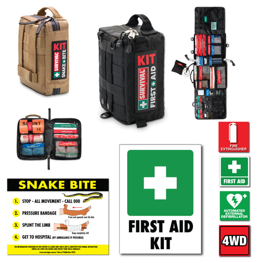 First Aid Outdoor Vehicle Kit Bundle