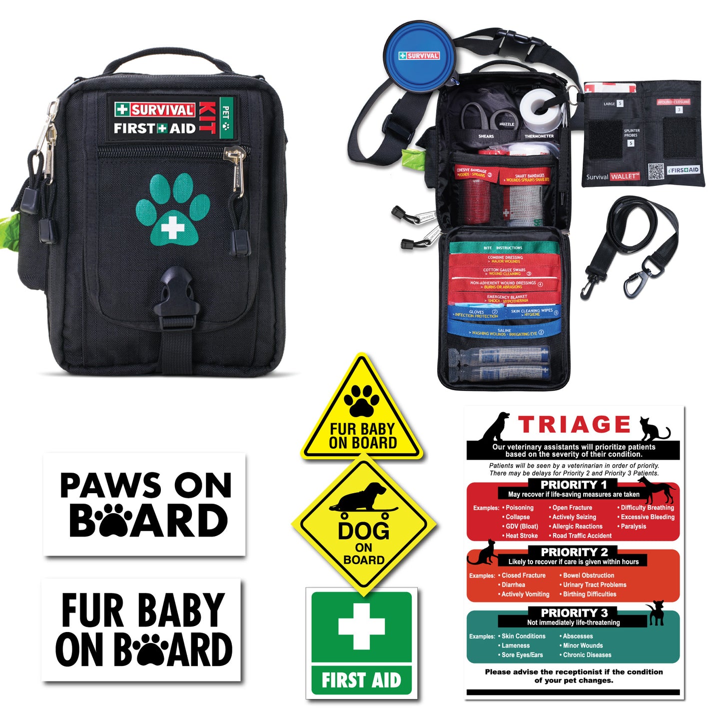 First Aid Pet Dog Kit Bundle