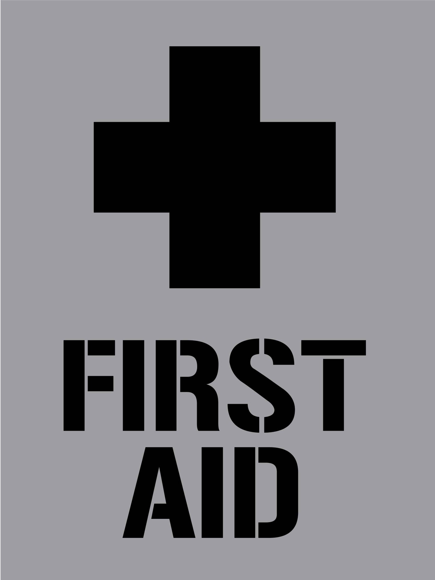First Aid Portrait- Aluminium Composite Stencil