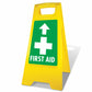 Yellow A-Frame - First Aid Arrow Up