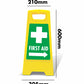 Yellow A-Frame - First Aid Arrow