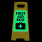 Glow In The Dark - Yellow A-Frame - First Aid Box
