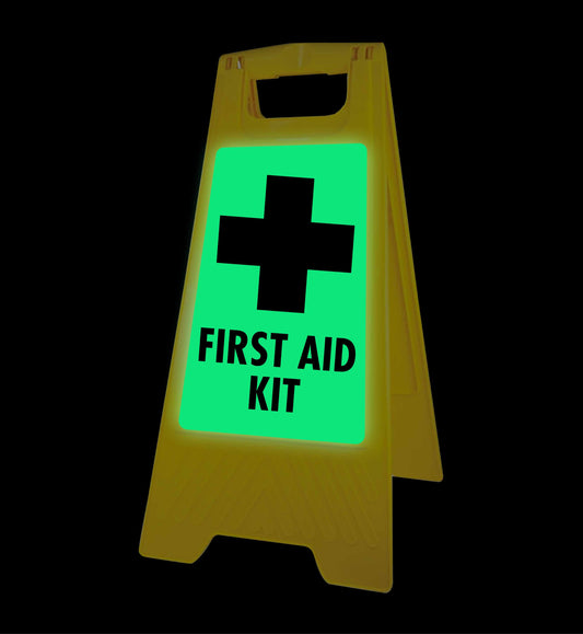 Glow In The Dark - Yellow A-Frame - First Aid Kit