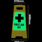 Glow In The Dark - Yellow A-Frame - First Aid Kit