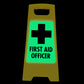 Glow In The Dark - Yellow A-Frame - First Aid Officer
