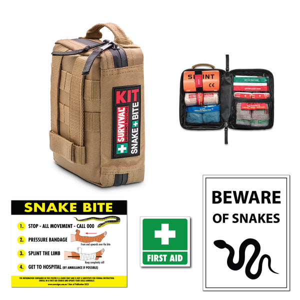 First Aid Snake Bite Kit Bundle New Signs