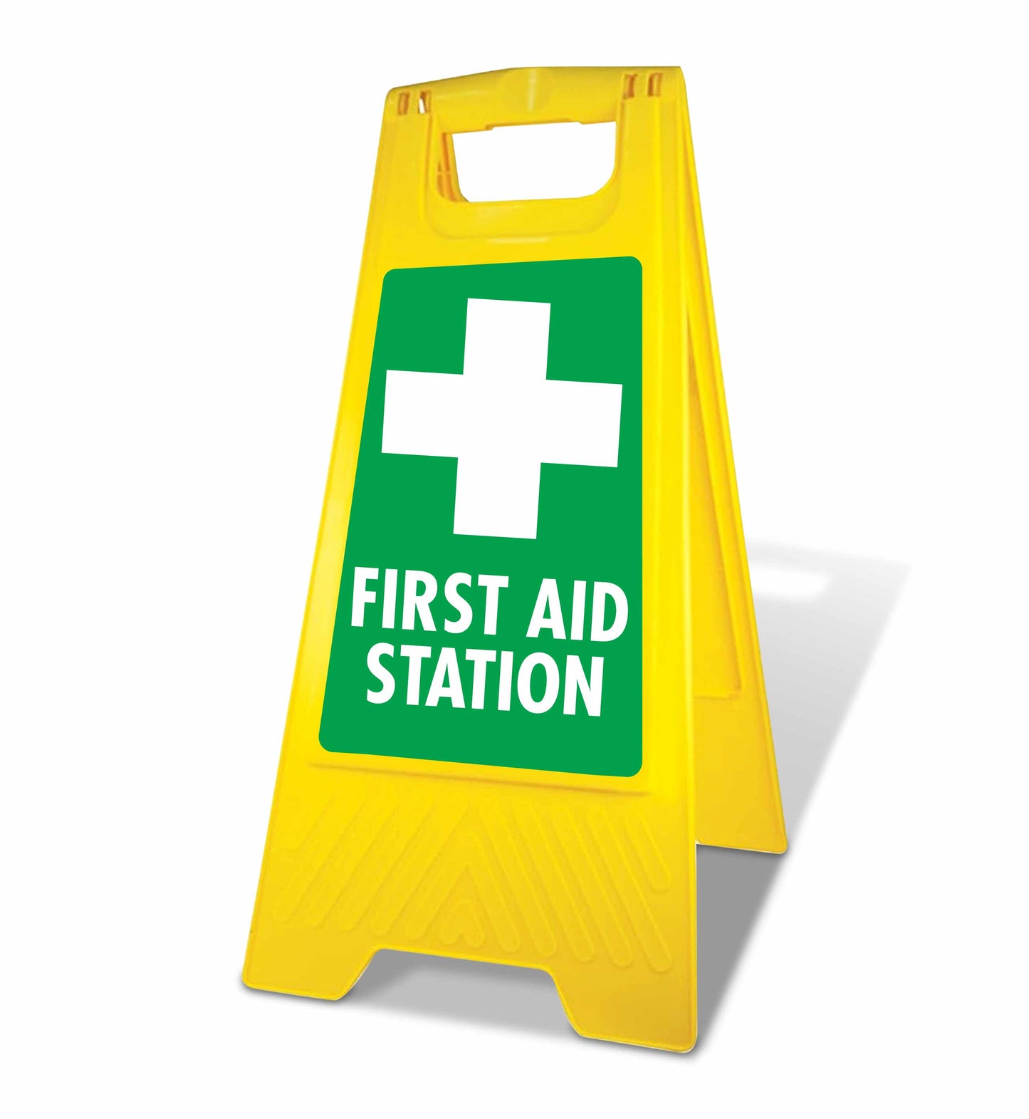 Yellow A-Frame - First Aid Station