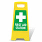 Yellow A-Frame - First Aid Station