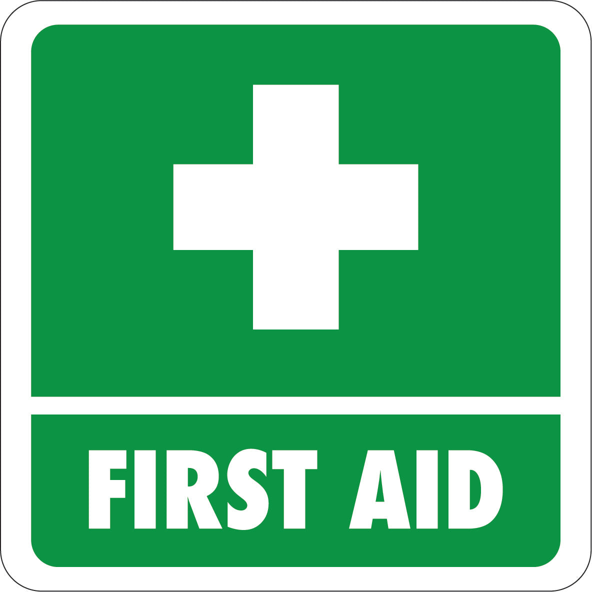 First Aid Vehicle Sticker