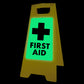 Glow In The Dark - Yellow A-Frame - First Aid
