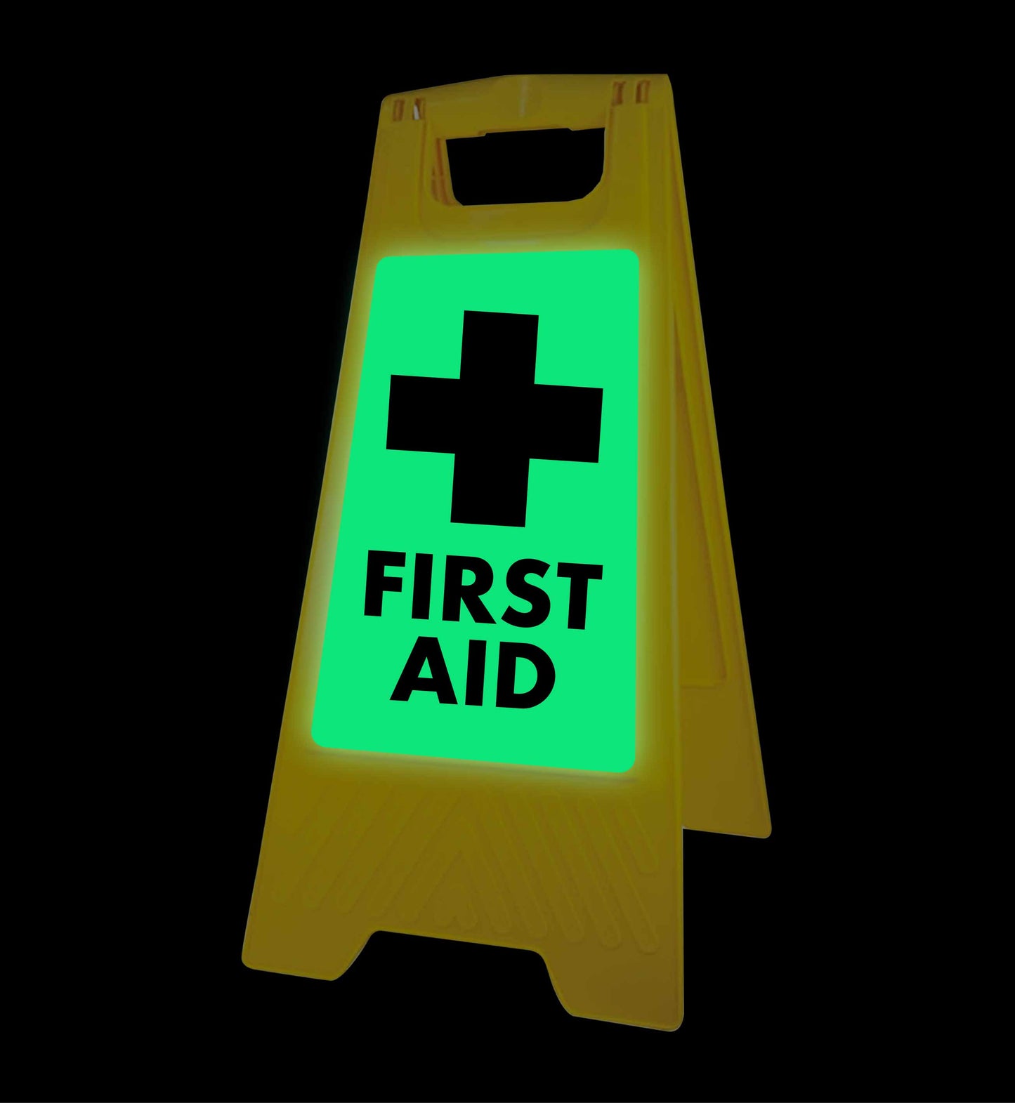 Glow In The Dark - Yellow A-Frame - First Aid
