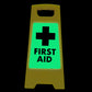 Glow In The Dark - Yellow A-Frame - First Aid