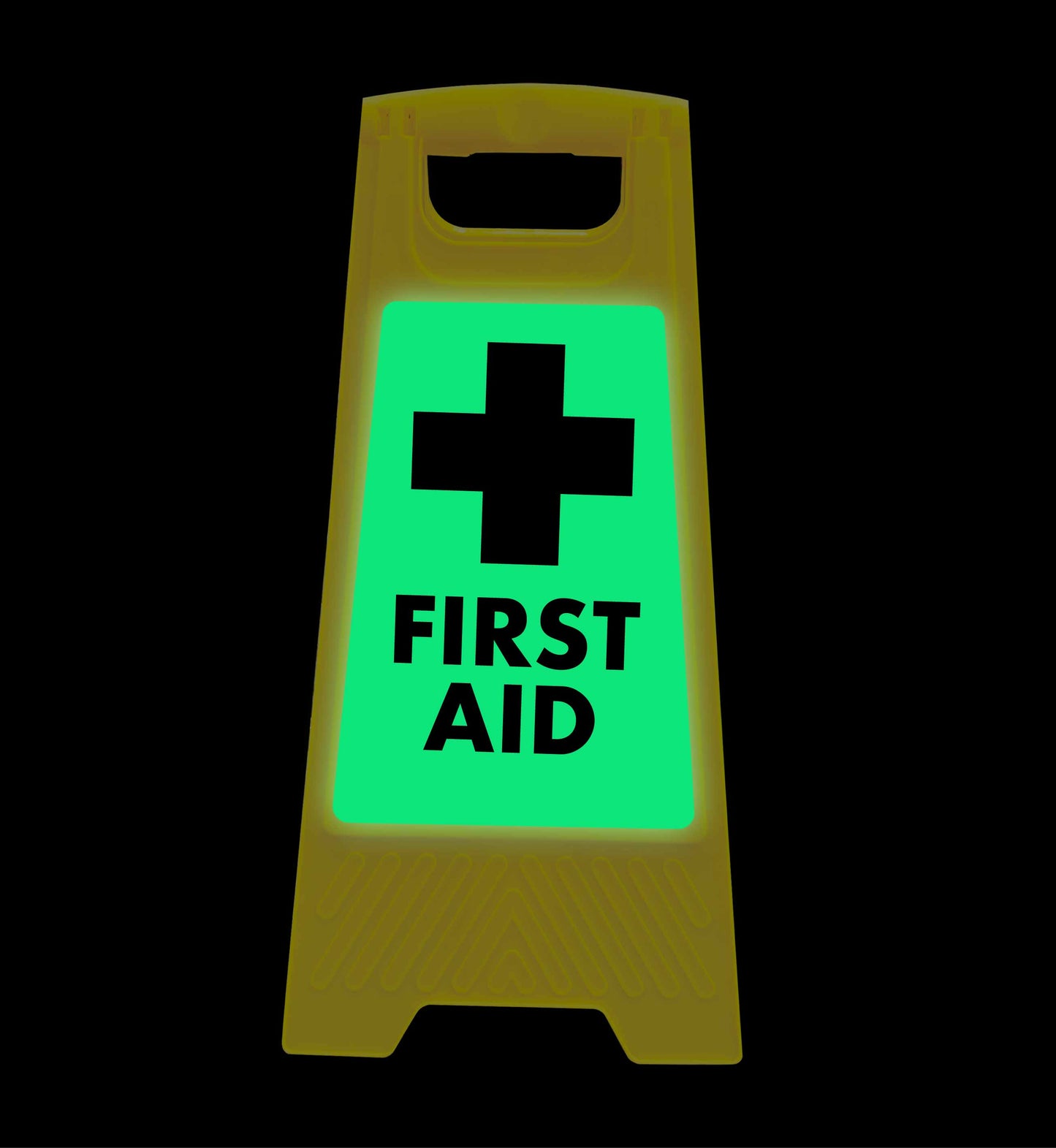 Glow In The Dark - Yellow A-Frame - First Aid