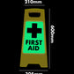 Glow In The Dark - Yellow A-Frame - First Aid