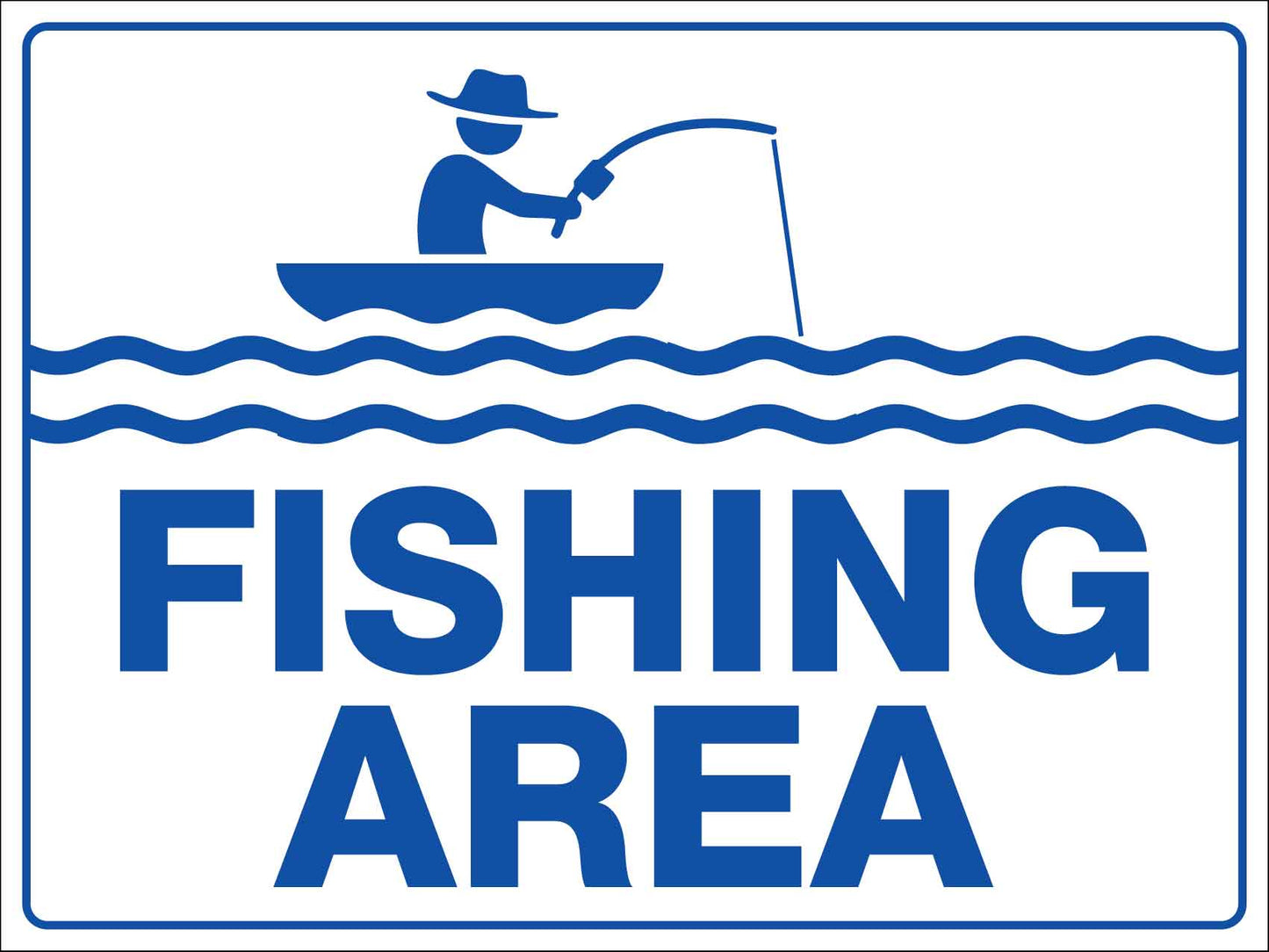 Fishing Area Sign