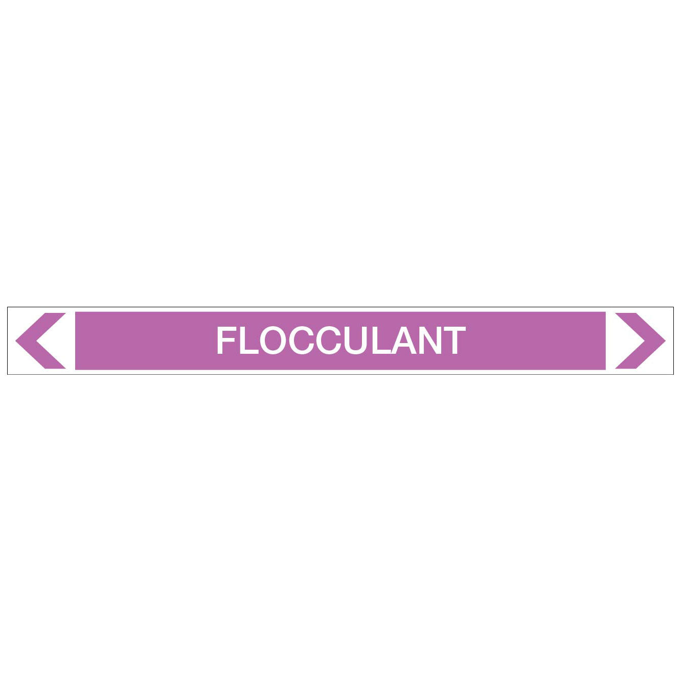 Alkalis / Acids - Flocculant - Pipe Marker Sticker