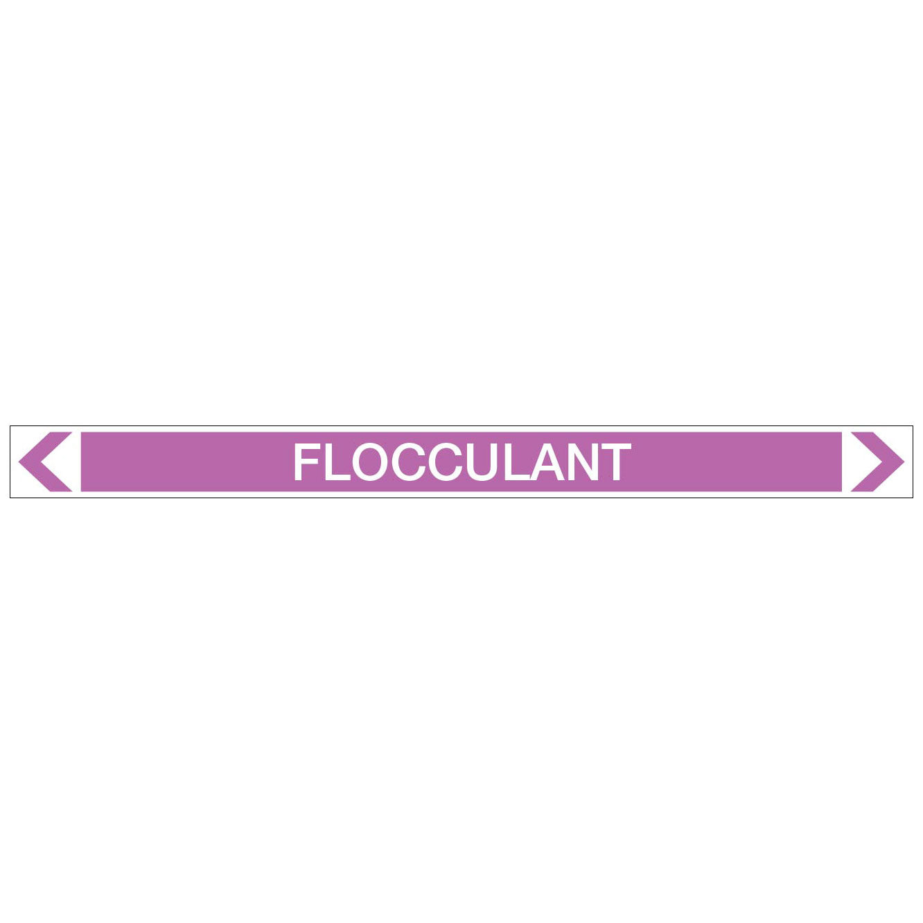 Alkalis / Acids - Flocculant - Pipe Marker Sticker