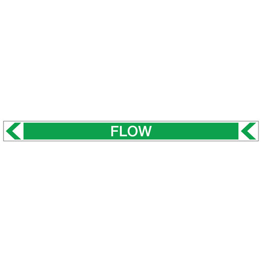 Pool/Spa - Flow (Left) - Pipe Marker Sticker