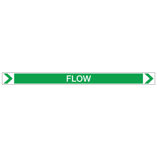 Pool/Spa - Flow (Right) - Pipe Marker Sticker