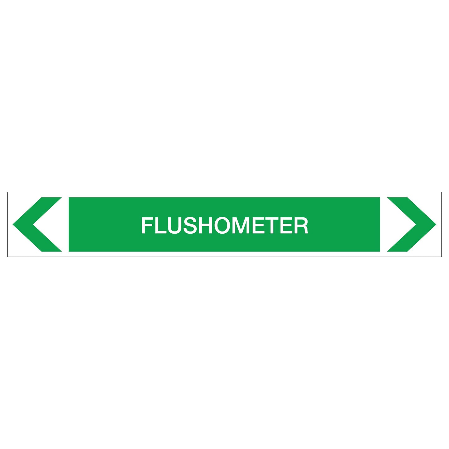 Water - Flushometer - Pipe Marker Sticker