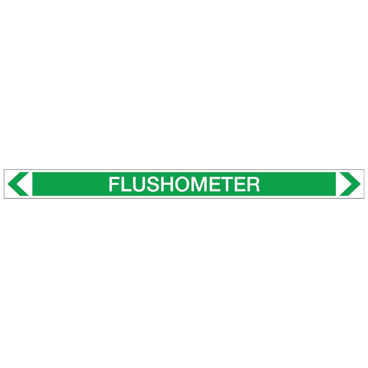 Water - Flushometer - Pipe Marker Sticker