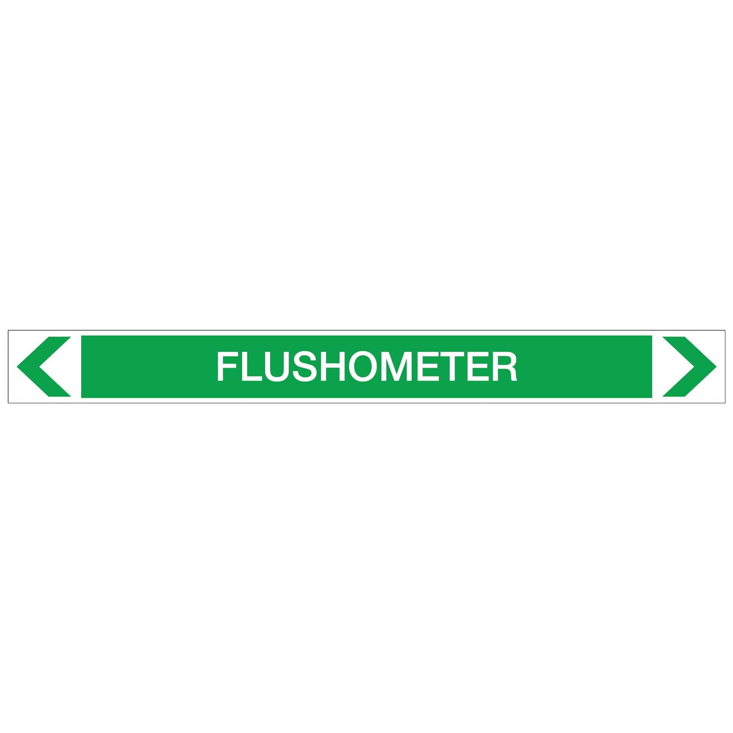 Water - Flushometer - Pipe Marker Sticker