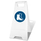 White A-Frame - Foot Protection