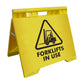 Forklifts In Use - Evarite A-Frame Sign