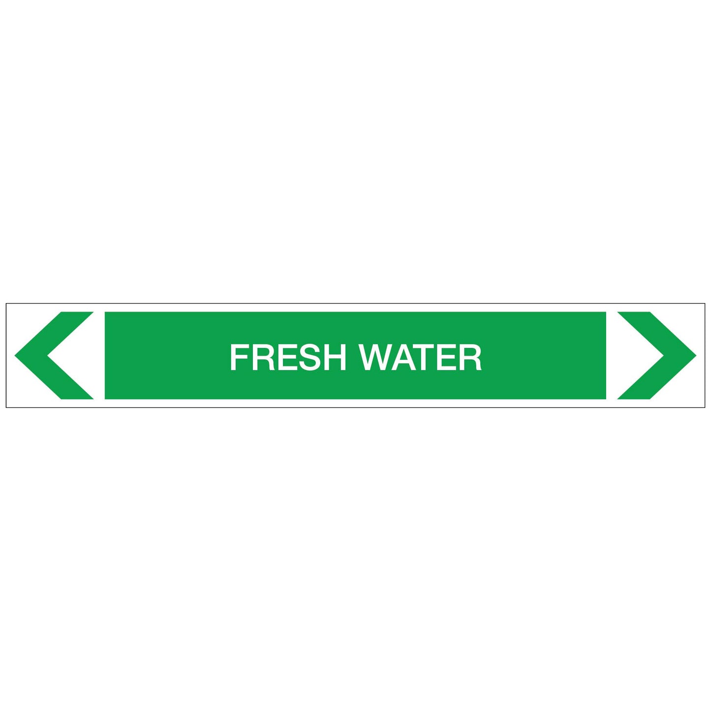 Water - Fresh Water - Pipe Marker Sticker