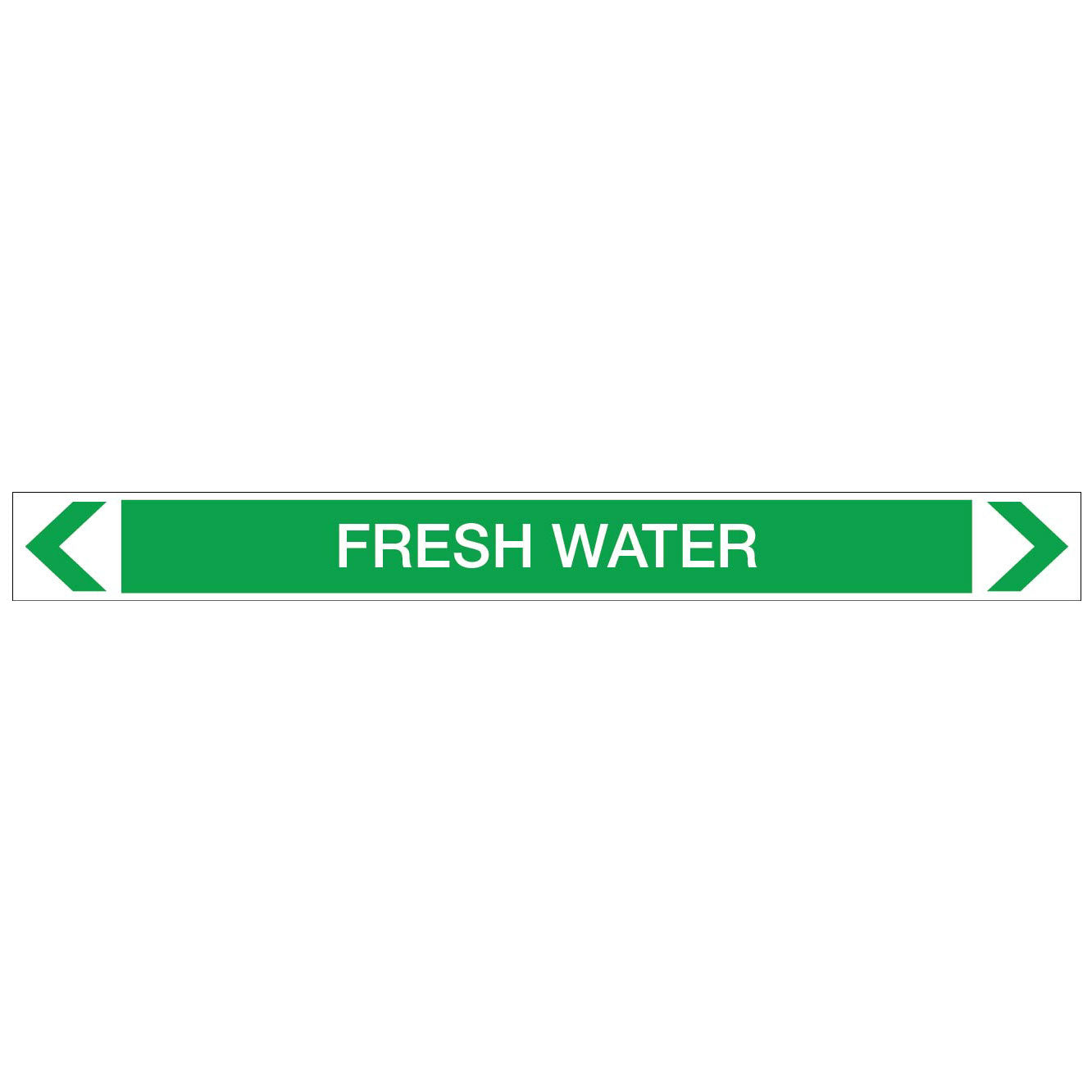 Water - Fresh Water - Pipe Marker Sticker