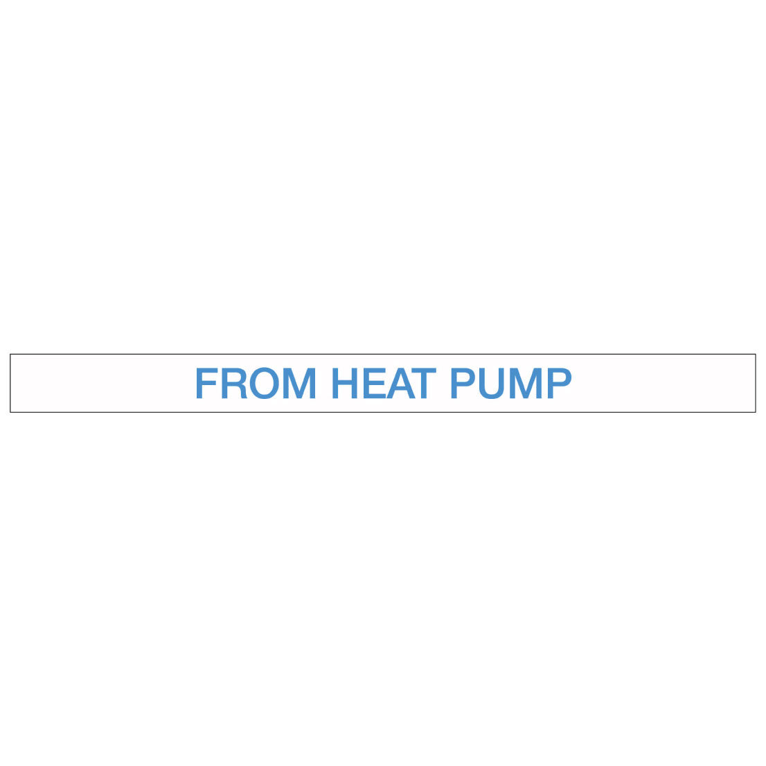 Pool/Spa - From Heat Pump - Pipe Marker Sticker