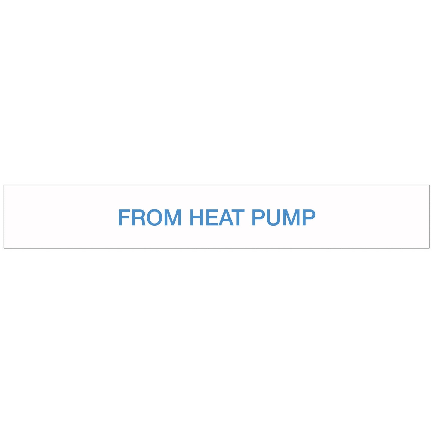 Pool/Spa - From Heat Pump - Pipe Marker Sticker