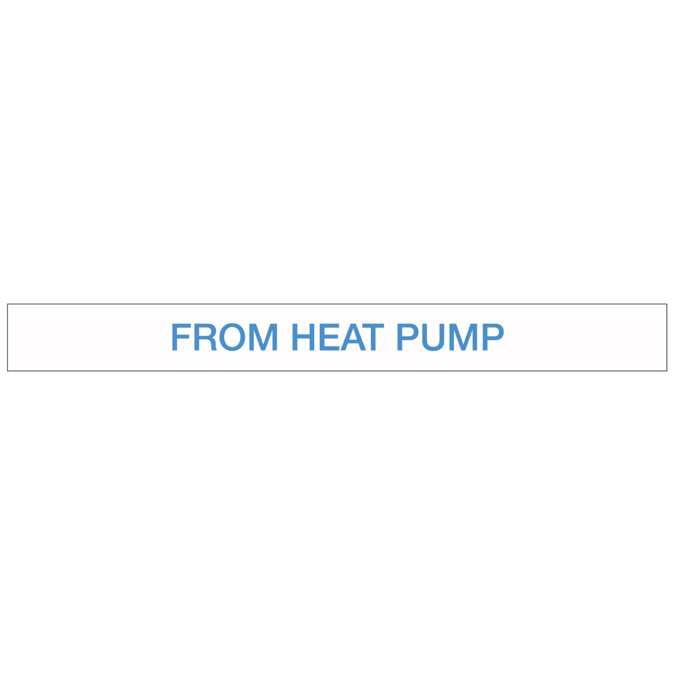 Pool/Spa - From Heat Pump - Pipe Marker Sticker