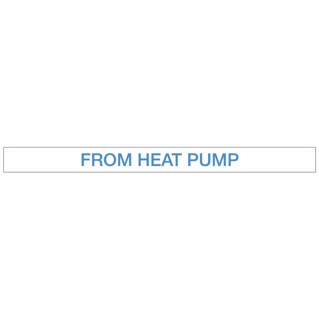 Pool/Spa - From Heat Pump - Pipe Marker Sticker