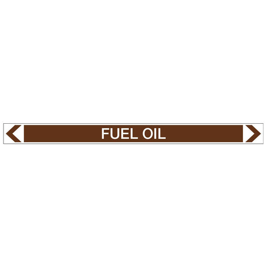 Oils - Fuel Oil - Pipe Marker Sticker