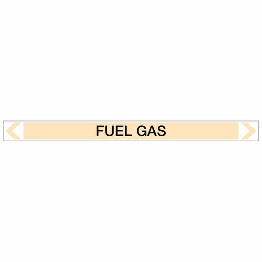 Gases - Fuel Gas - Pipe Marker Sticker